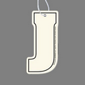 Paper Air Freshener - Capital Letter J